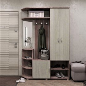 Прихожая Домино ясень шимо в Радужном - raduzhnyj.mebel-tymen.ru | фото