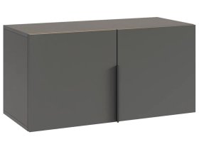 Антресоль двухдверная L800 Баско графит в Радужном - raduzhnyj.mebel-tymen.ru | фото