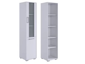 Стеллаж Лайт-2 белый/белый в Радужном - raduzhnyj.mebel-tymen.ru | фото