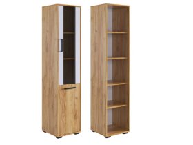 Стеллаж Лайт-2 дуб крафт золотой/белый в Радужном - raduzhnyj.mebel-tymen.ru | фото