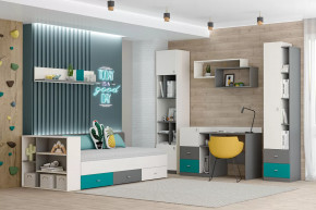 Детская Клео ОК-2, графит, миндаль, океан Диал в Радужном - raduzhnyj.mebel-tymen.ru | фото