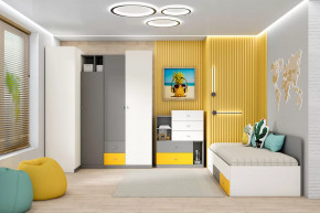 Детская Клео С-3, графит, миндаль, солнечный Диал в Радужном - raduzhnyj.mebel-tymen.ru | фото