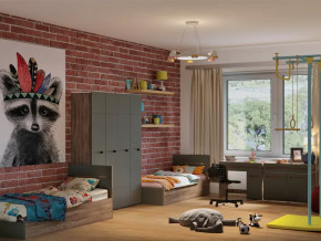 Детская Наоми графит нубук в Радужном - raduzhnyj.mebel-tymen.ru | фото