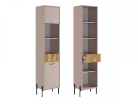 Стеллаж Доминика кашемир/дуб крафт золотой в Радужном - raduzhnyj.mebel-tymen.ru | фото