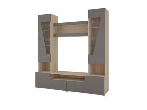 Гостиная Анталия 2 Сонома - Графит софт в Радужном - raduzhnyj.mebel-tymen.ru | фото