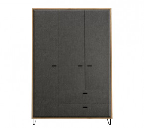 GRACE шкаф SZF3D2S (Дуб наварра/Графит) в Радужном - raduzhnyj.mebel-tymen.ru | фото