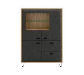 GRACE тумба KOM2W1D2S (Дуб наварра/Графит) в Радужном - raduzhnyj.mebel-tymen.ru | фото