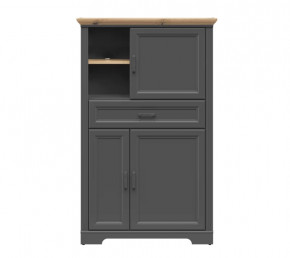 JASMIN шкаф REG3D1S (Графит/ Дуб артизан) в Радужном - raduzhnyj.mebel-tymen.ru | фото