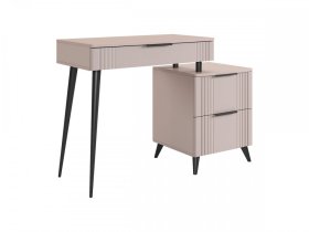 Туалетный столик (без зеркала) Катрин кашемир/фрапучино матовый в Радужном - raduzhnyj.mebel-tymen.ru | фото