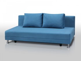 Диван Комфорт Лайт без подлокотников 2 подушки голубой в Радужном - raduzhnyj.mebel-tymen.ru | фото