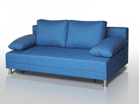 Диван Комфорт без подлокотников 4 подушки denim в Радужном - raduzhnyj.mebel-tymen.ru | фото