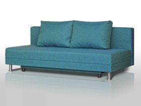 Диван Комфорт Лайт без подлокотников 2 подушки азур в Радужном - raduzhnyj.mebel-tymen.ru | фото