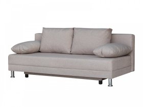 Диван Комфорт без подлокотников 4 подушки кэмел в Радужном - raduzhnyj.mebel-tymen.ru | фото