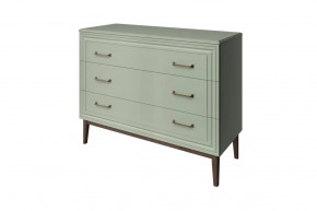 Комод 3 ящика Гориция Зелёный самшит в Радужном - raduzhnyj.mebel-tymen.ru | фото