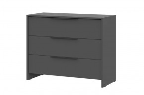 Комод 3 ящика Камелия 1 Серия 2, графит в Радужном - raduzhnyj.mebel-tymen.ru | фото