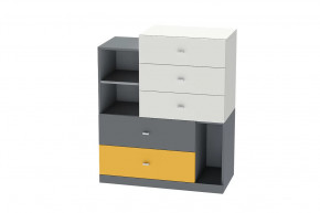 Комод Клео К-1, графит, миндаль, солнечный Диал в Радужном - raduzhnyj.mebel-tymen.ru | фото