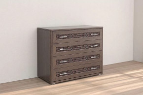 Комод Кэт-4 4 ящика Венге Диал в Радужном - raduzhnyj.mebel-tymen.ru | фото