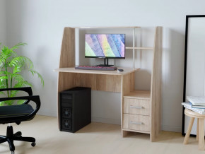 Компьютерный стол КЛ №6.2 Дуб баррик в Радужном - raduzhnyj.mebel-tymen.ru | фото