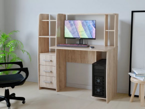 Компьютерный стол КЛ №6.3 Дуб баррик в Радужном - raduzhnyj.mebel-tymen.ru | фото
