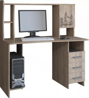 Компьютерный стол КЛ №6.4 Дуб баррик в Радужном - raduzhnyj.mebel-tymen.ru | фото