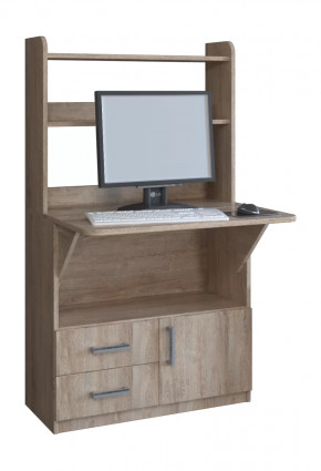 Компьютерный стол СП-1 Дуб баррик в Радужном - raduzhnyj.mebel-tymen.ru | фото