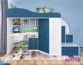 Кровать-чердак Кадет-1 Ярофф в Радужном - raduzhnyj.mebel-tymen.ru | фото