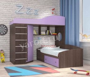 Кровать-чердак Кадет 2 с металлической лестницей Ярофф в Радужном - raduzhnyj.mebel-tymen.ru | фото