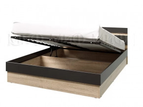 Кровать Ким с ПМ 1400 Графит софт, сонома в Радужном - raduzhnyj.mebel-tymen.ru | фото