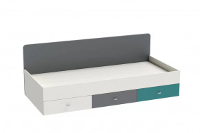 Кровать Клео арт. 010, 900*2000 мм, графит, миндаль, океан Диал в Радужном - raduzhnyj.mebel-tymen.ru | фото