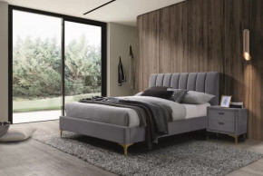 Кровать Рошаль 1200 Серый в Радужном - raduzhnyj.mebel-tymen.ru | фото