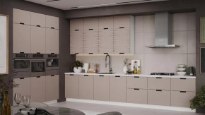 Кухонный гарнитур «Гренада» №7 Белый, Холст латте в Радужном - raduzhnyj.mebel-tymen.ru | фото