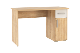 Стол компьютерный 1200 Лайт-1 дуб сонома/белый в Радужном - raduzhnyj.mebel-tymen.ru | фото