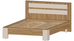 Ленора Кровать 1400 Дуб вотан/Кашемир в Радужном - raduzhnyj.mebel-tymen.ru | фото