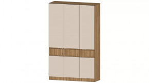 Ленора Шкаф 3х ств. Дуб вотан/Кашемир в Радужном - raduzhnyj.mebel-tymen.ru | фото
