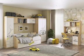 Детский гарнитур Форсаж К1 дуб сонома/белый в Радужном - raduzhnyj.mebel-tymen.ru | фото