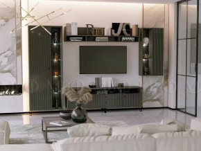 Модульная гостиная Оливия Графит Софт в Радужном - raduzhnyj.mebel-tymen.ru | фото