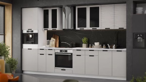 Модульная кухня «Гренада» Белый, Холст мокко в Радужном - raduzhnyj.mebel-tymen.ru | фото