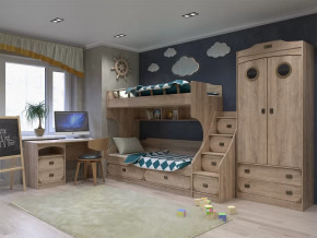 Модульная подростковая Мираж-1 Дуб баррик в Радужном - raduzhnyj.mebel-tymen.ru | фото