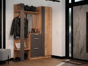 Модульная прихожая Мартина Графит, Дуб крафт в Радужном - raduzhnyj.mebel-tymen.ru | фото