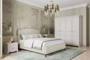 Модульная спальня Лорето Персидский жемчуг/Лак Льняной в Радужном - raduzhnyj.mebel-tymen.ru | фото