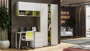 Набор детской мебели «Порто» №9 Белый жемчуг, Океан Зеленый, Белый софт в Радужном - raduzhnyj.mebel-tymen.ru | фото