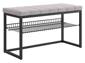 Обувница Классная 2 черный муар/оникс (велюр) в Радужном - raduzhnyj.mebel-tymen.ru | фото