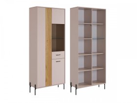 Шкаф двухдверный (со стеклом) Доминика в Радужном - raduzhnyj.mebel-tymen.ru | фото