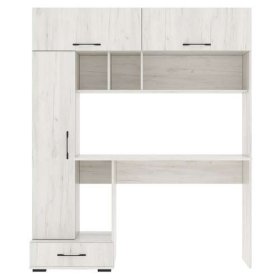 Стол компьютерный "ПКС- 1" (ш1500*г570*в1800мм), ЛДСП дуб крафт белый (Памир) в Радужном - raduzhnyj.mebel-tymen.ru | фото