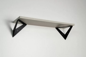 Полка навесная Рич кашемир/черный в Радужном - raduzhnyj.mebel-tymen.ru | фото