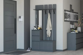 Прихожая Хилтон Графит в Радужном - raduzhnyj.mebel-tymen.ru | фото