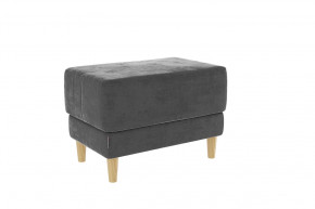 Пуф Рондо 2 графит (велюр) в Радужном - raduzhnyj.mebel-tymen.ru | фото