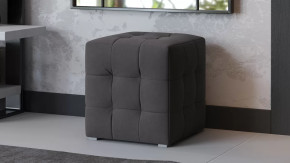 Пуф Тип 1 Велюр Графит в Радужном - raduzhnyj.mebel-tymen.ru | фото