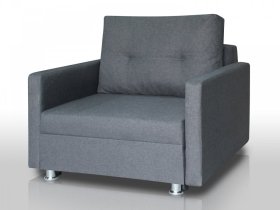 Кресло-кровать Реал 80 с подлокотниками графит в Радужном - raduzhnyj.mebel-tymen.ru | фото