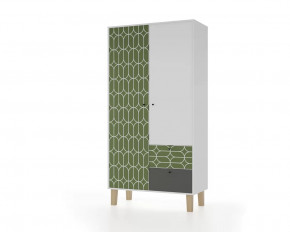 Шкаф 2-х створчатый "Story" (Овалы) в Радужном - raduzhnyj.mebel-tymen.ru | фото